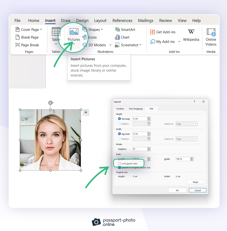 how to edit passport size photo