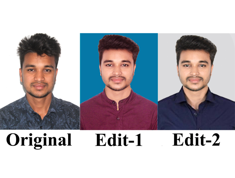 how to edit passport size photo