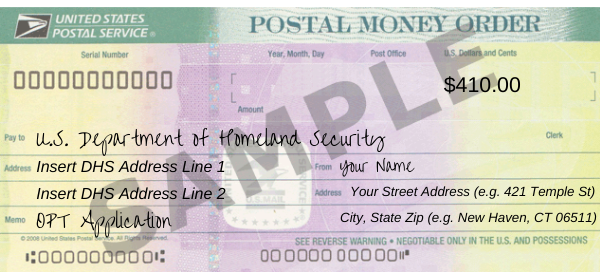 how to fill money order for passport