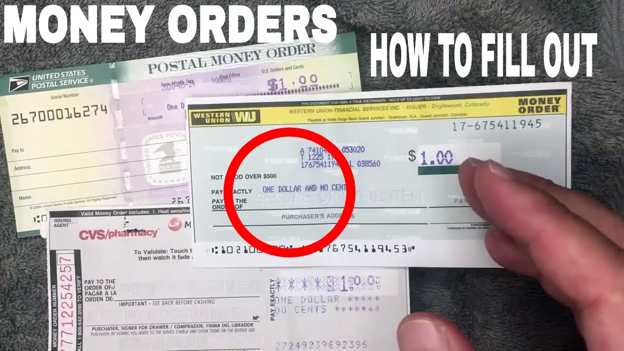 how to fill money order for passport