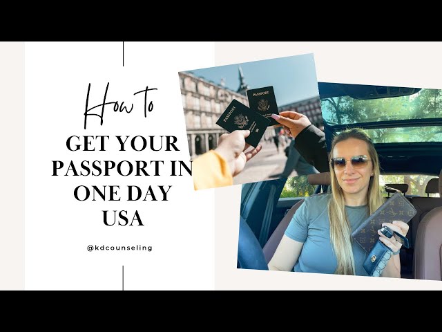 how to get a passport in one day