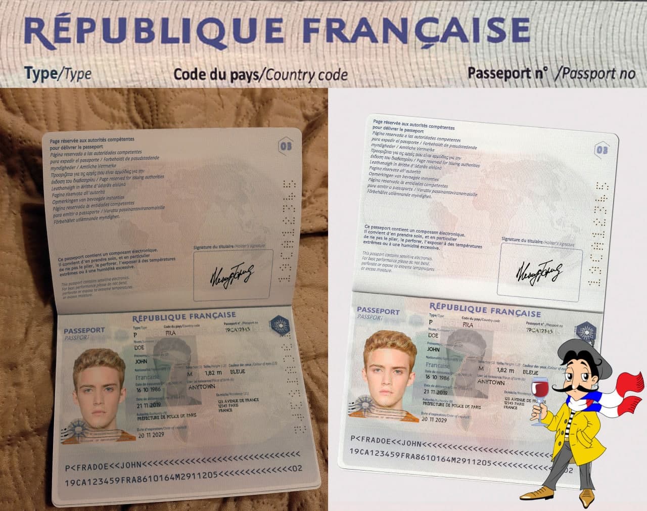 how to get france passport