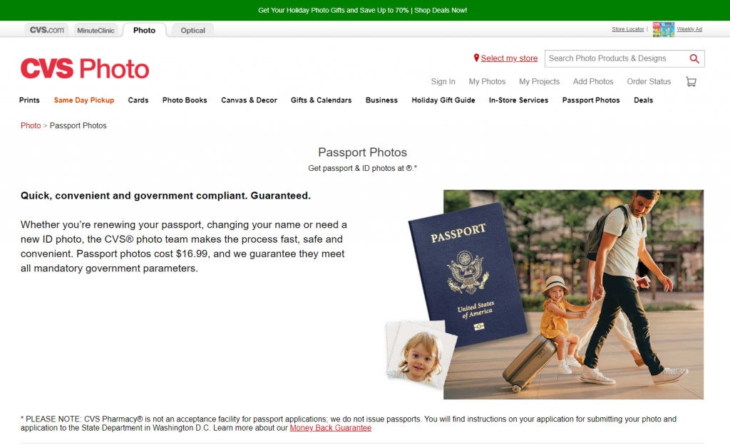 how to get passport photo at cvs