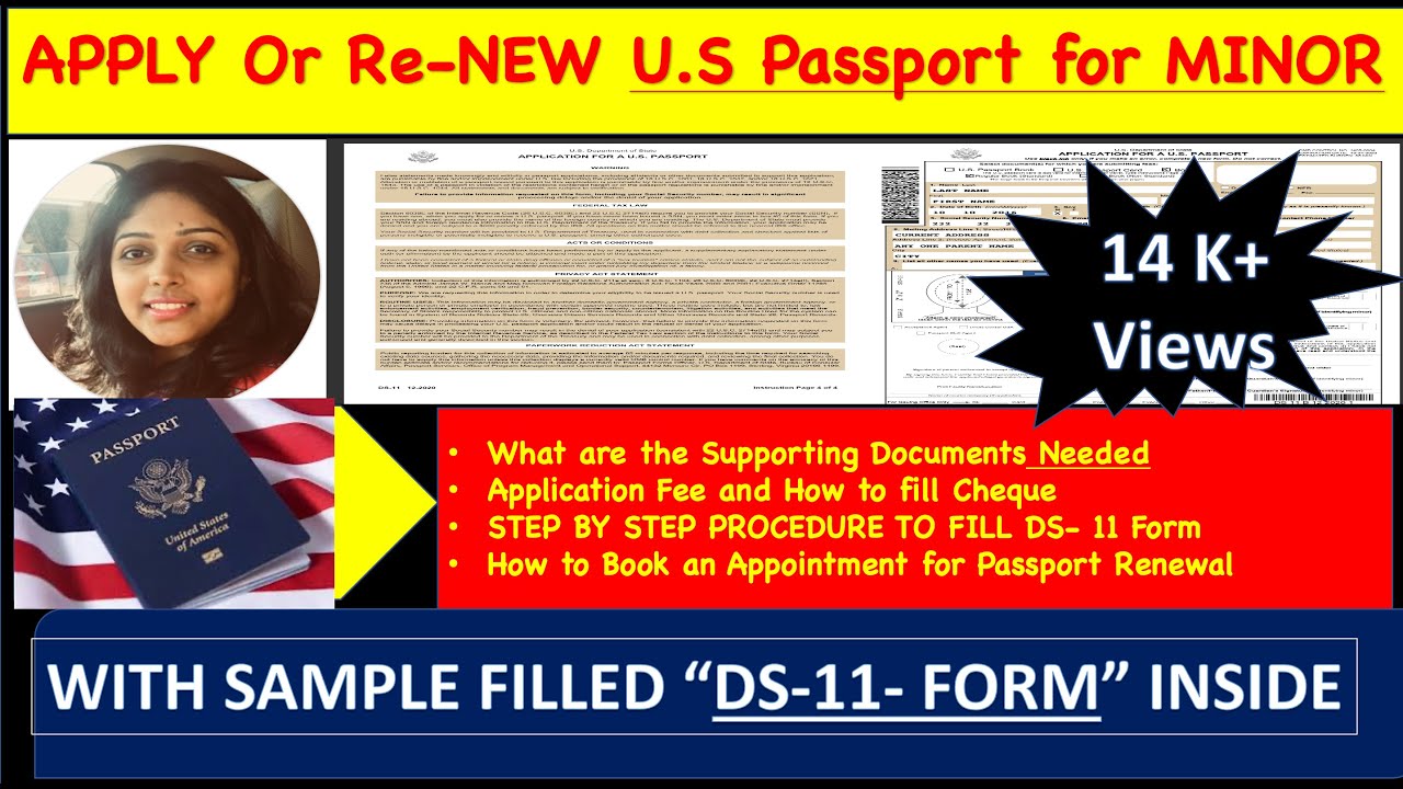 how to renew a minor's passport in the us