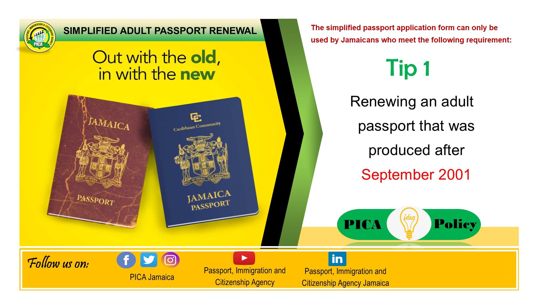 how to renew jamaican passport