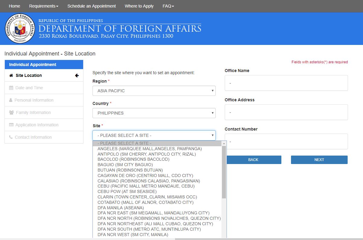 how to schedule passport appointment