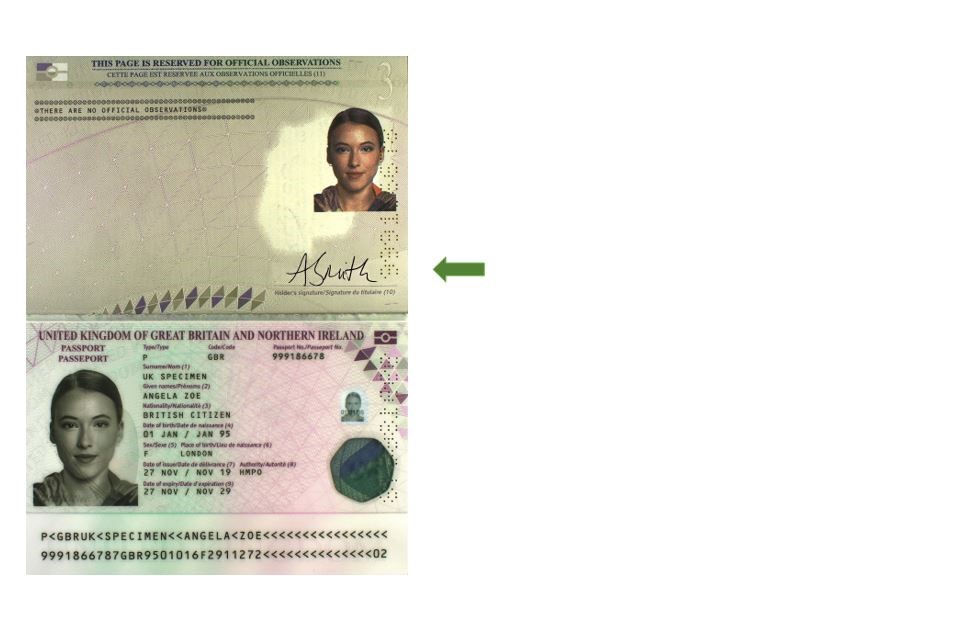 how to sign passport