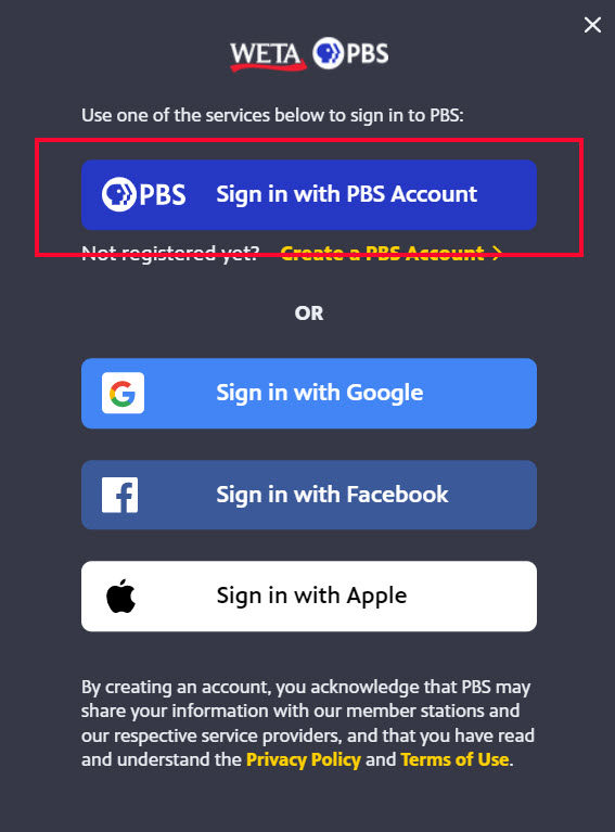 how to sign up for pbs passport