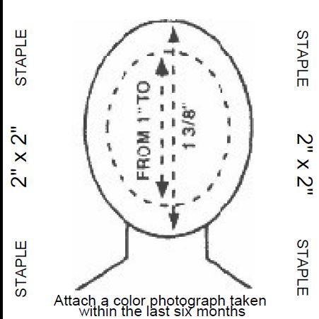 how to staple passport photo