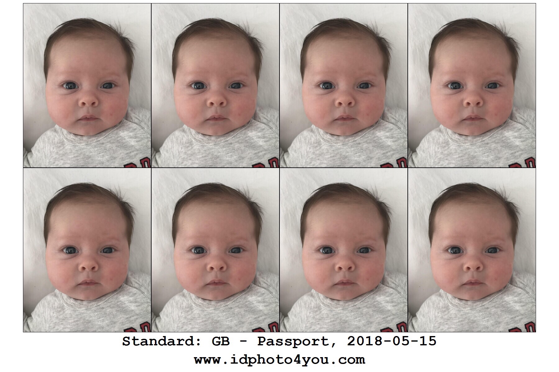 how to take a passport photo for a newborn