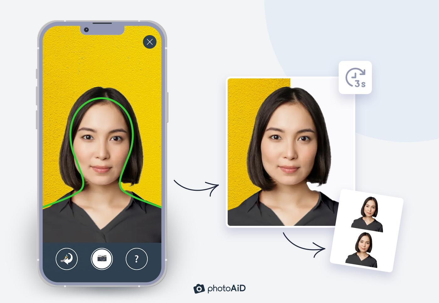 how to take a passport photo iphone