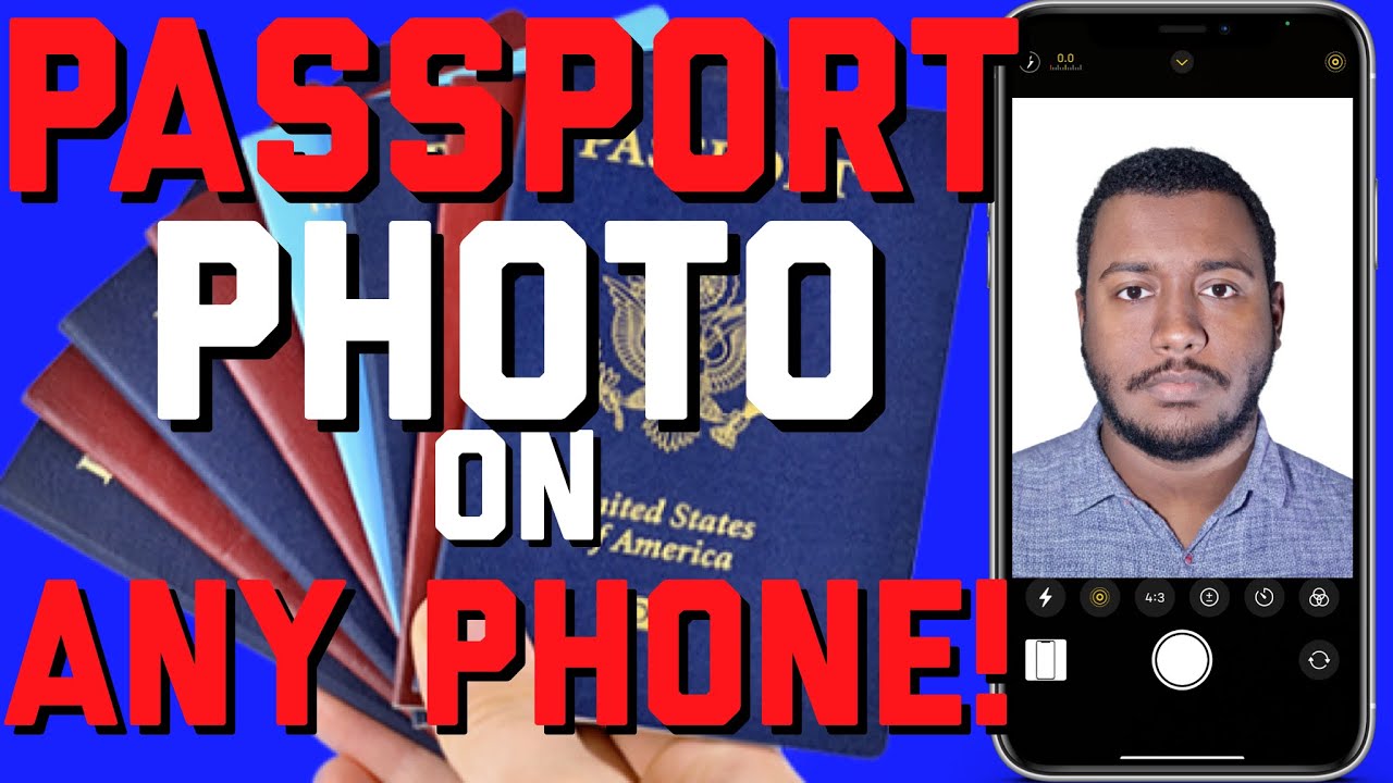 how to take a passport photo with an iphone