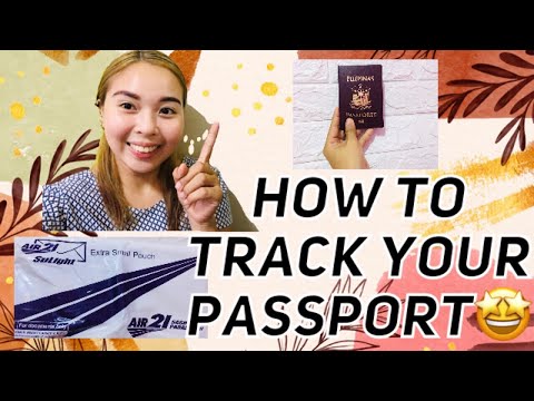 how to track passport delivery