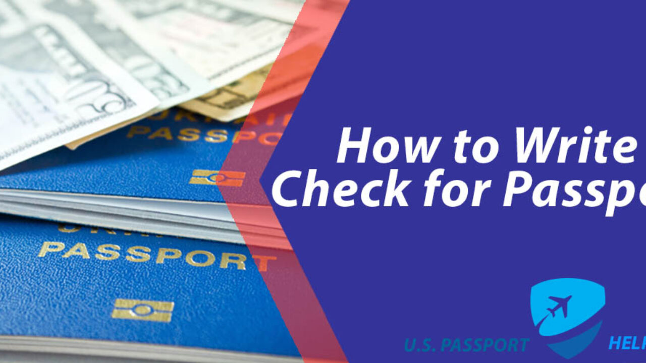 how to write a check for passport