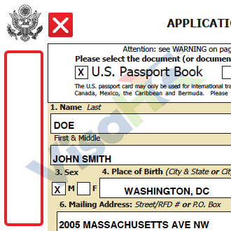 how to write a check for u.s. passport