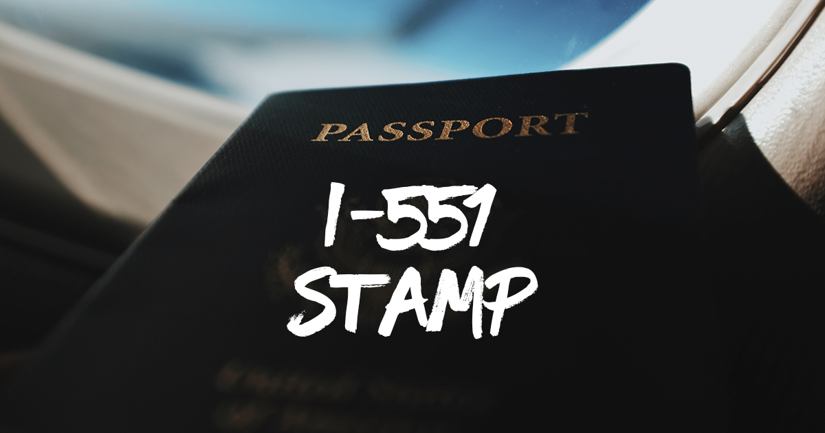 i-551 passport stamp