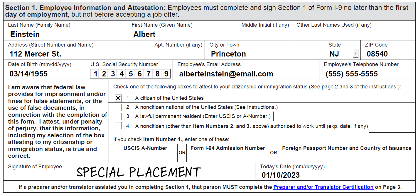 i 9 form expired passport