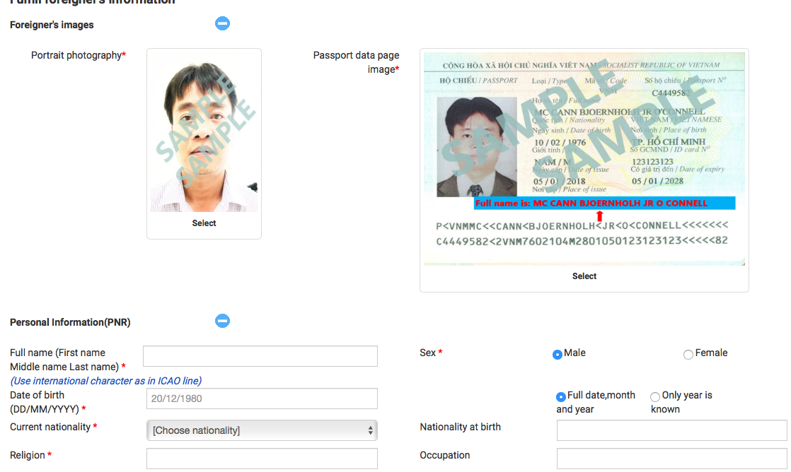 icao line passport