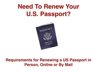 in-person passport renewal