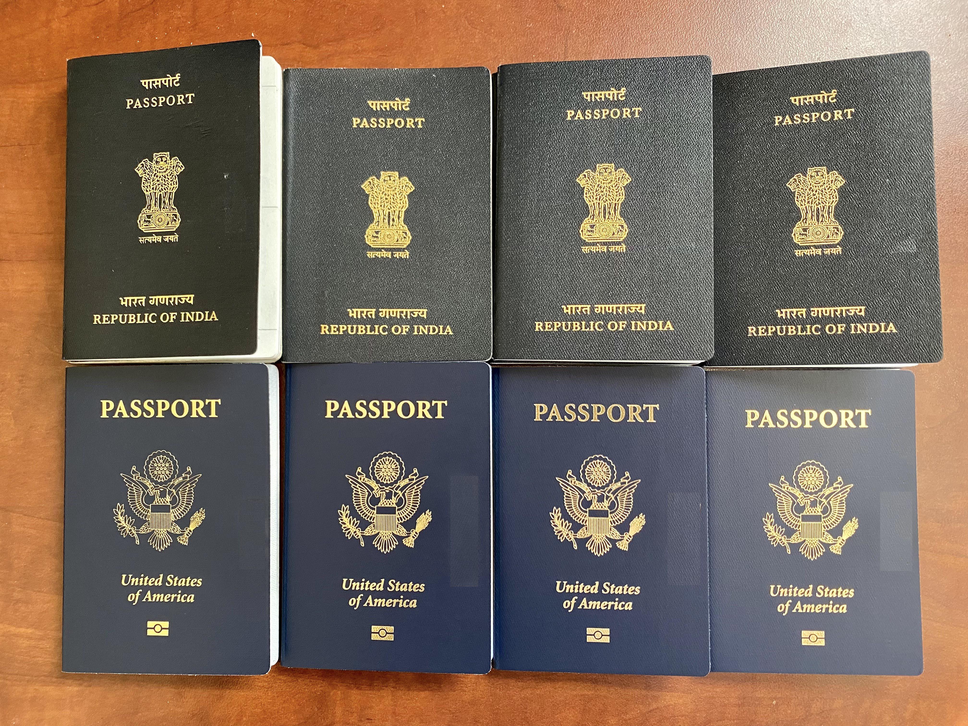 india passport usa