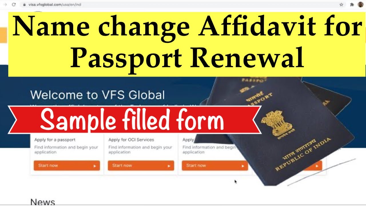 indian passport change name