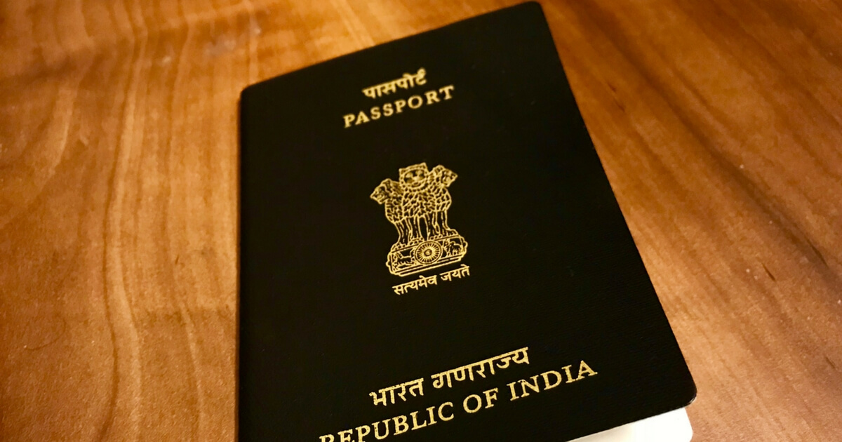 indian passport colour