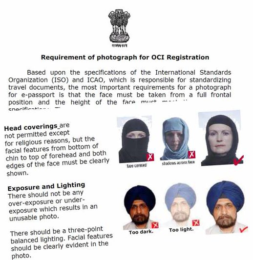 indian passport photo requirement