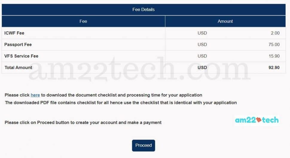 indian passport renewal usa fees