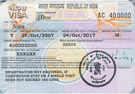 indian passport visa