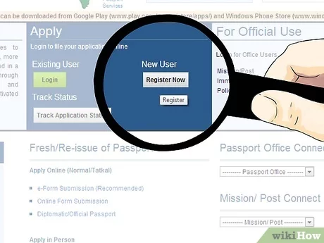 indian passport website login