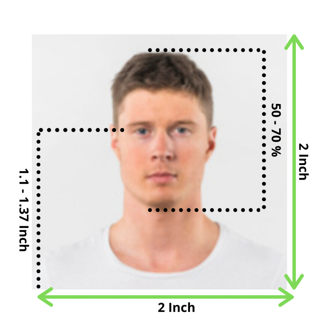 indian size passport photo