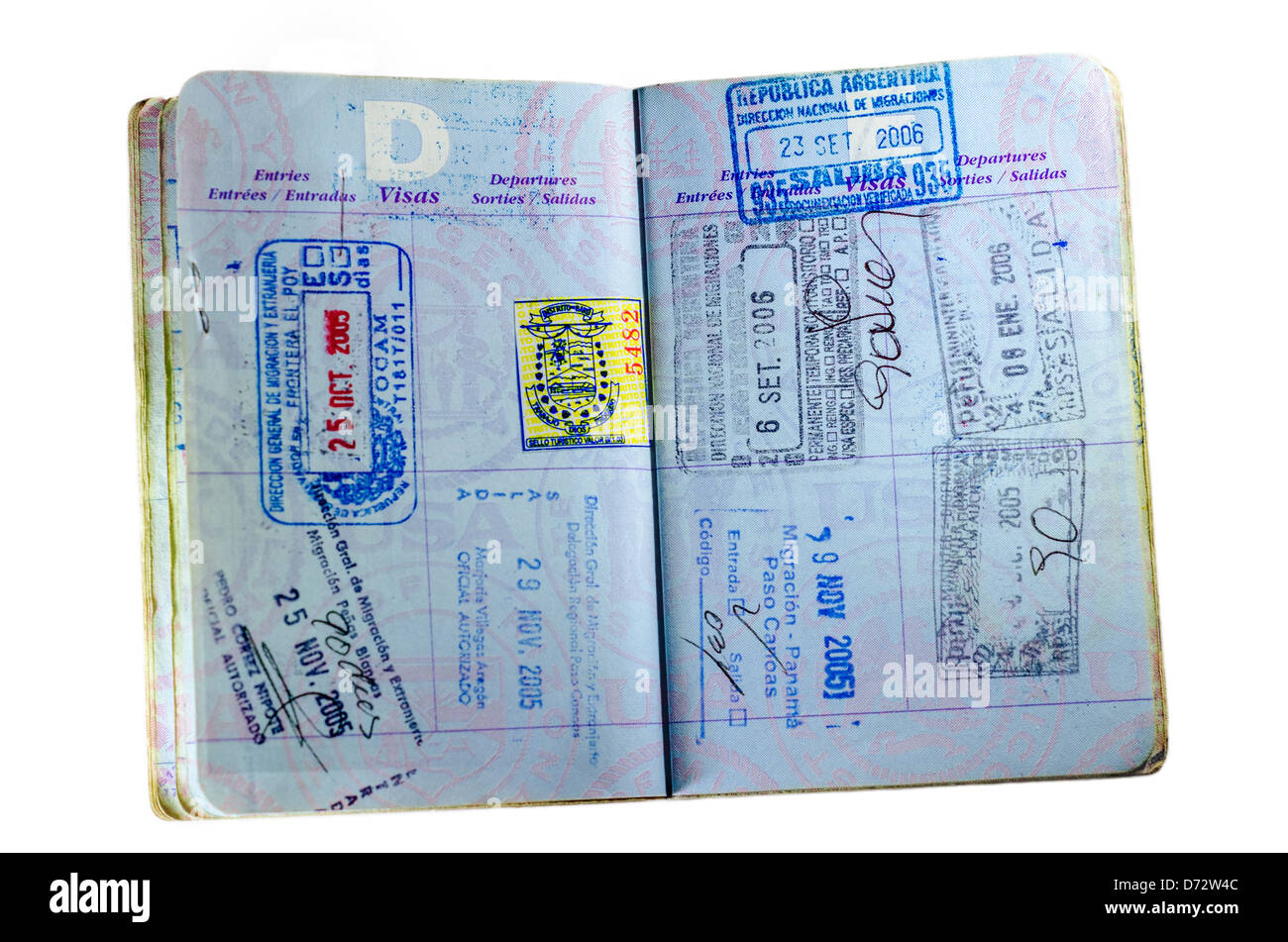 inside a passport