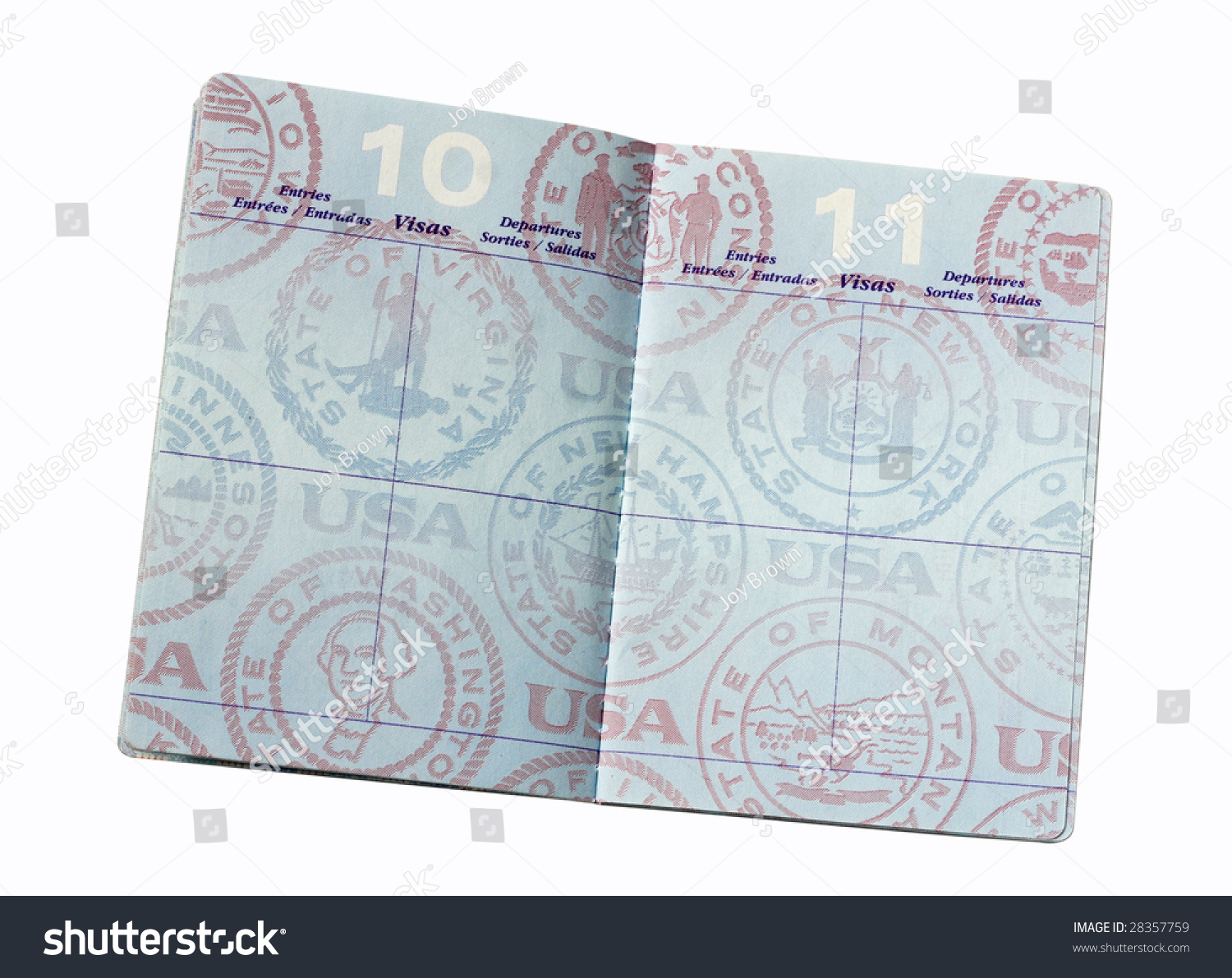 inside a passport