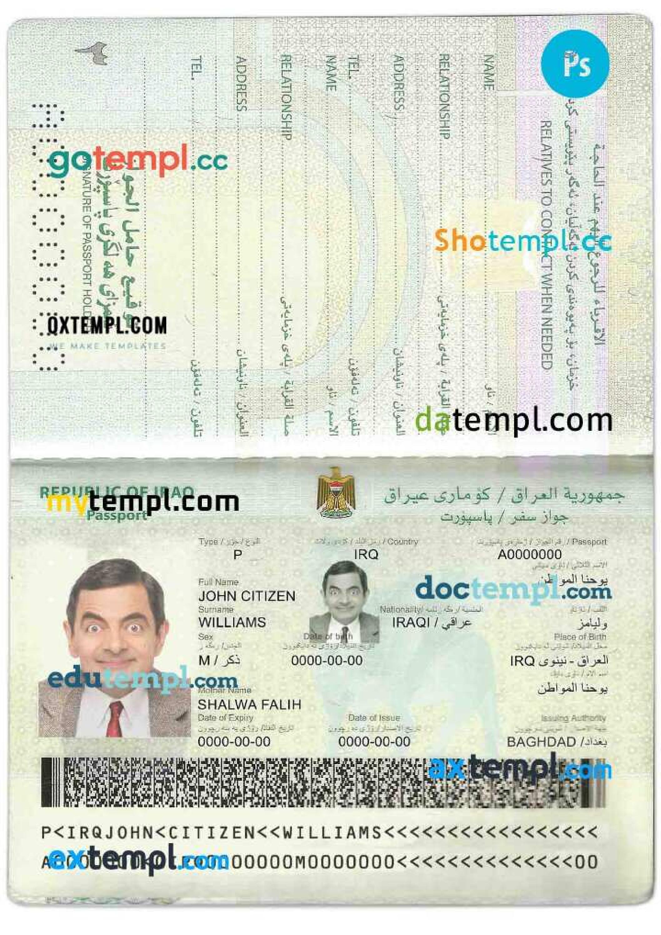 iraq passport