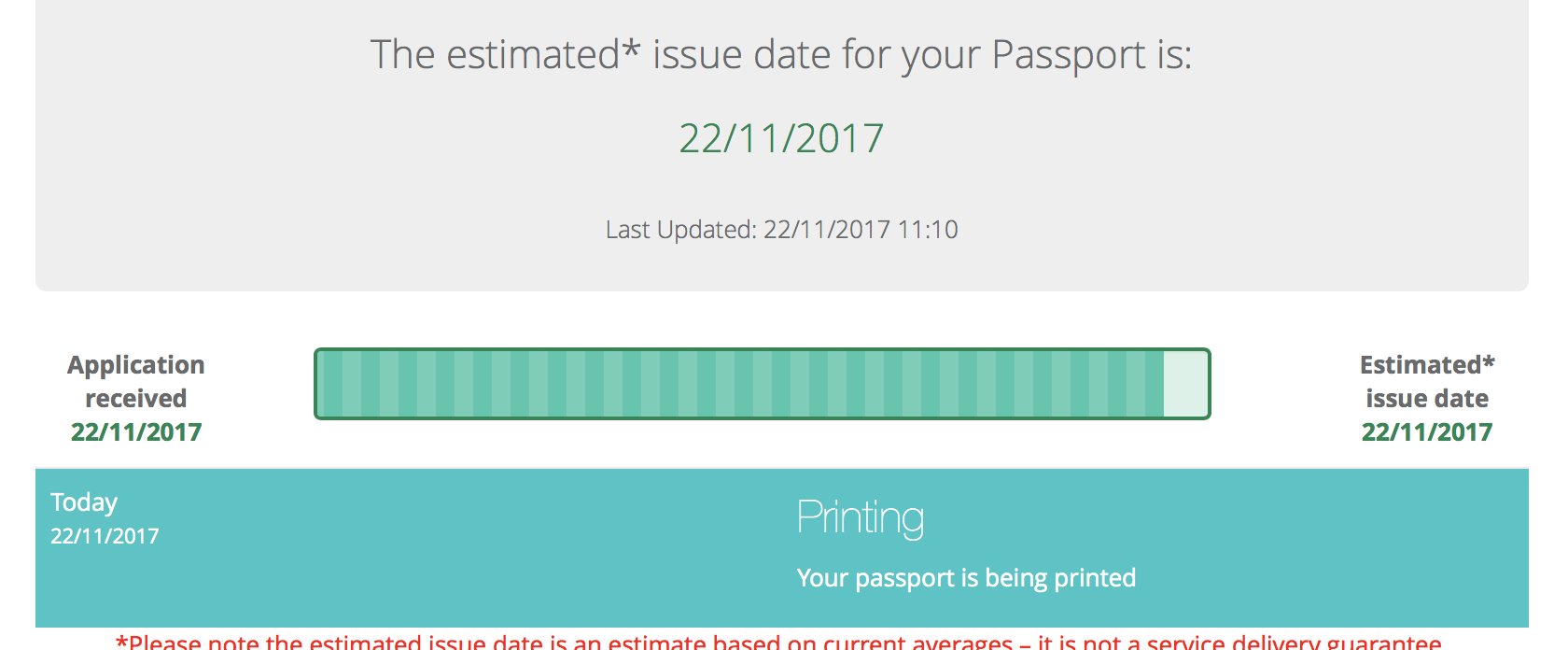 irish passport application tracker