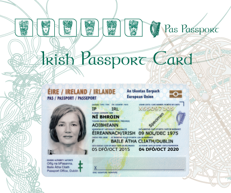 irish passport card