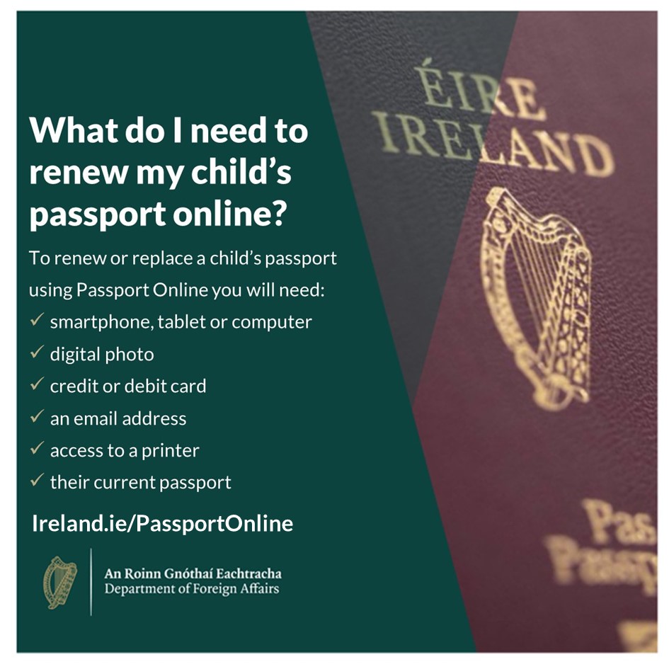 irish passport renew online