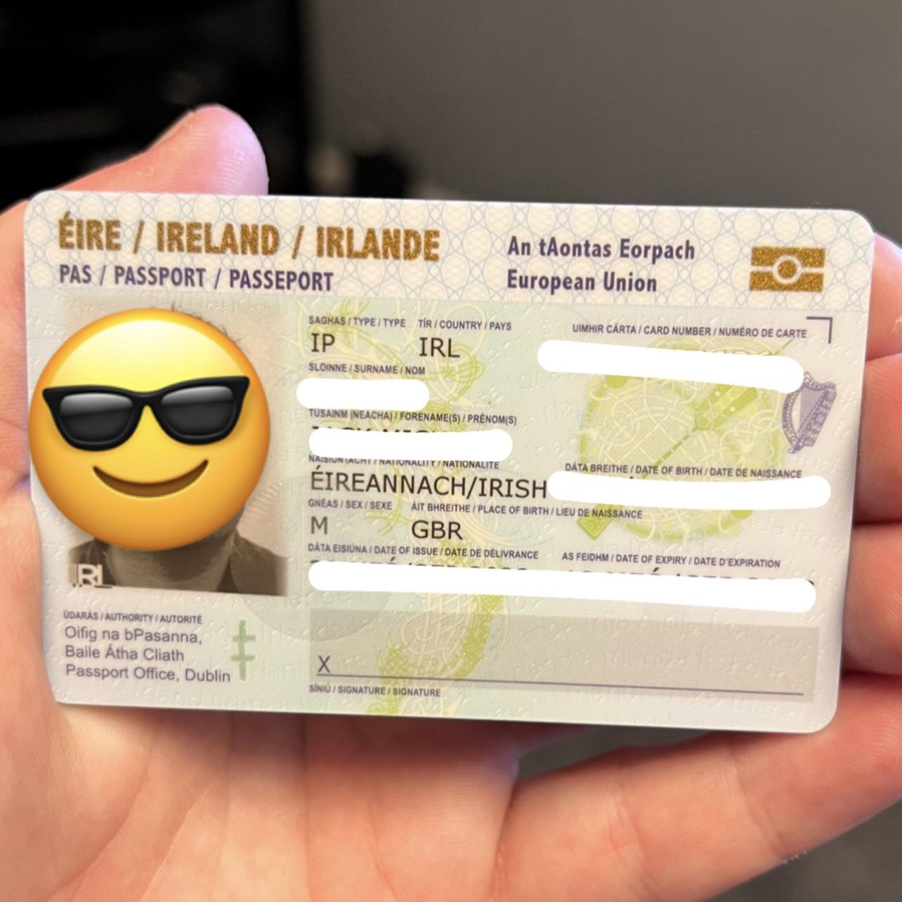 irish passport