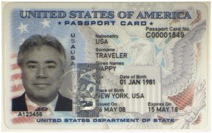 is a passport card a real id