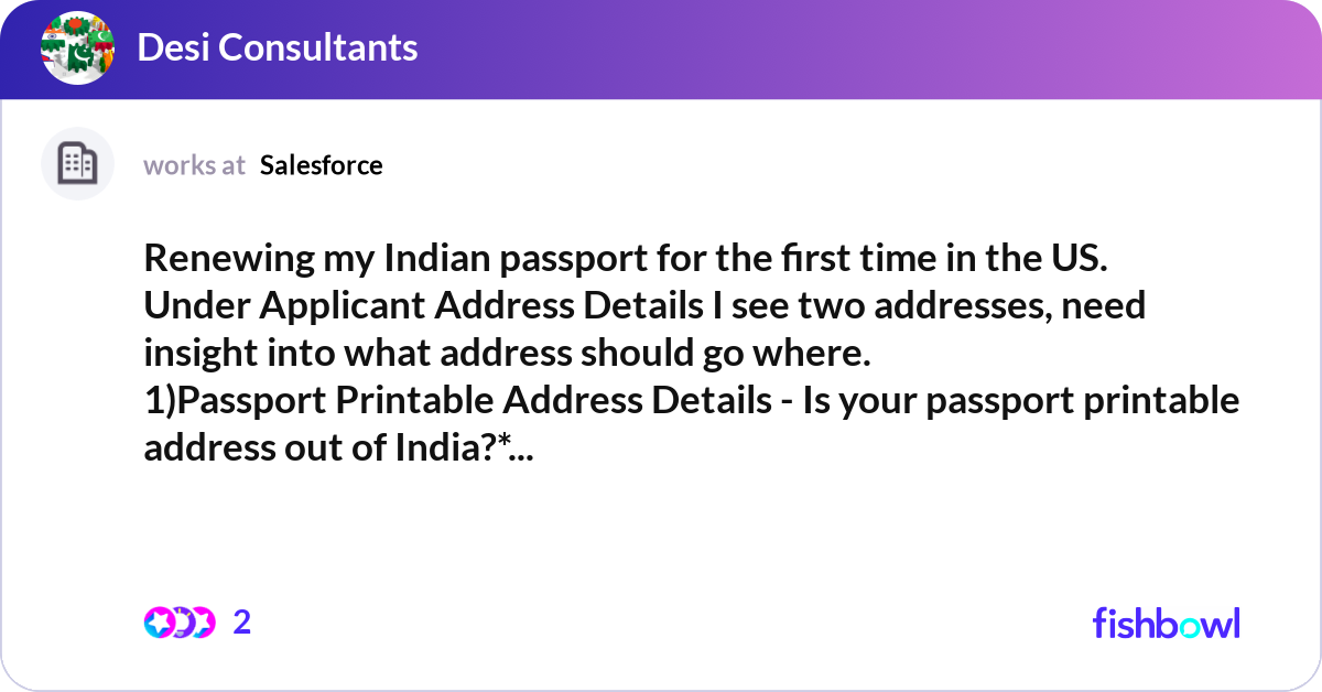 is your passport printable address out of india