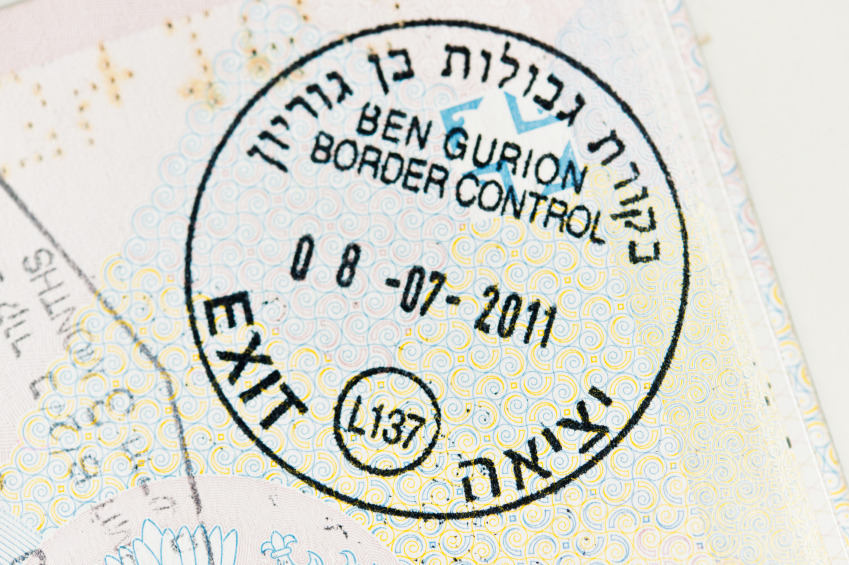 israel passport stamp