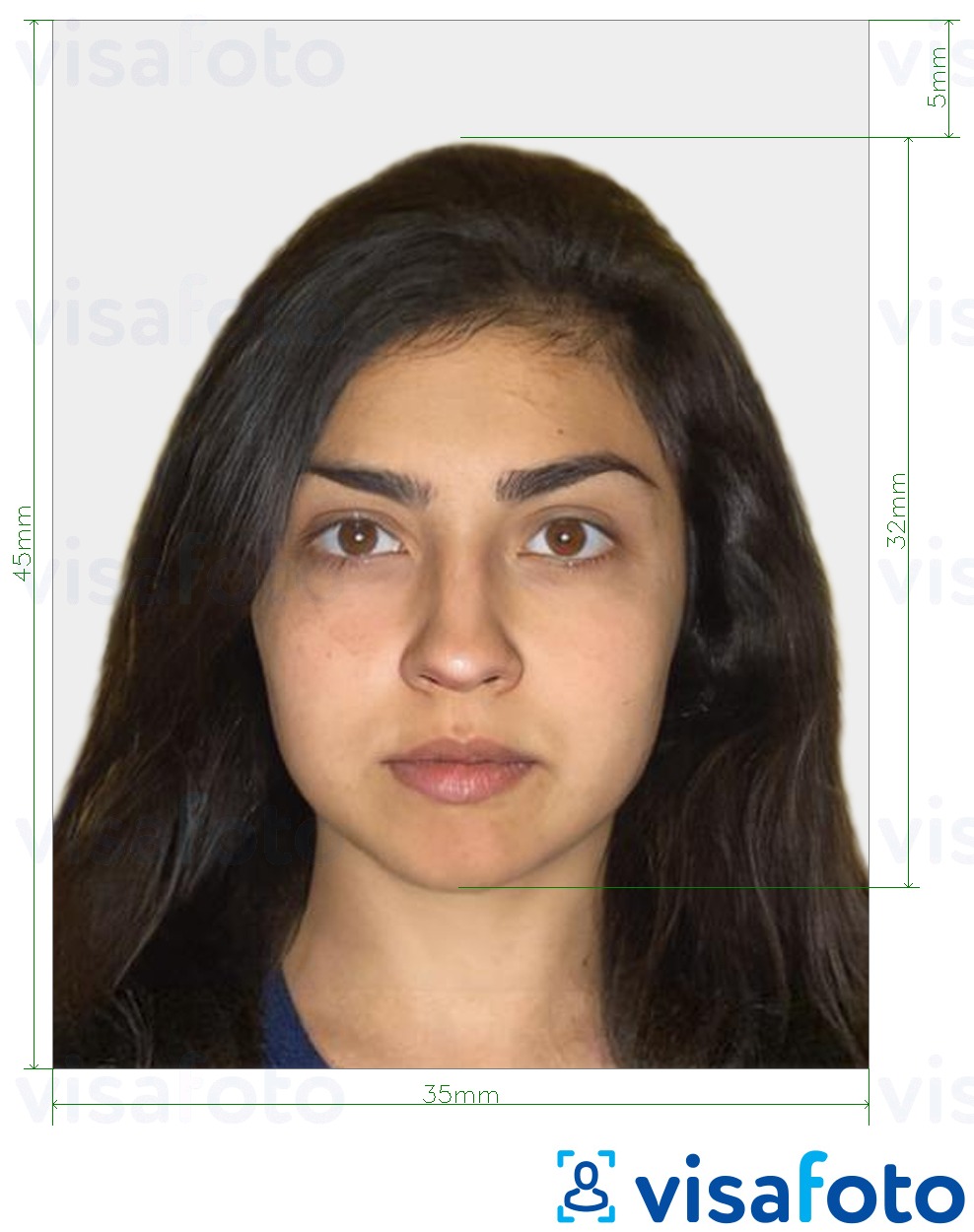 israeli passport photo size