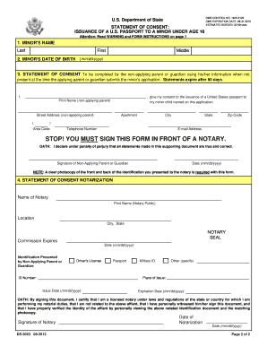 issuance of a us passport to a child