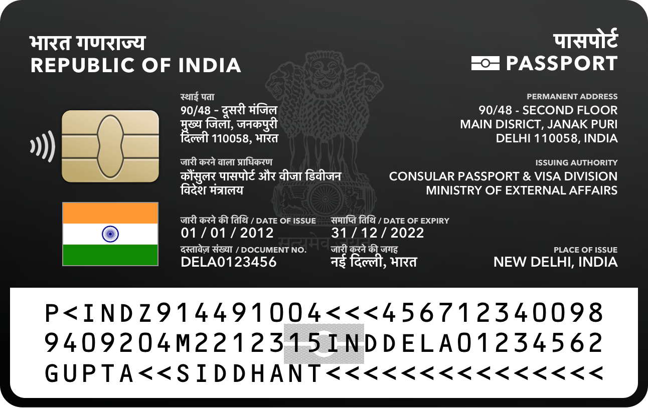 issuing authority indian passport