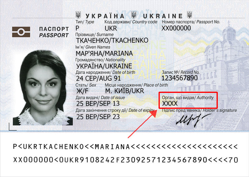 issuing country passport