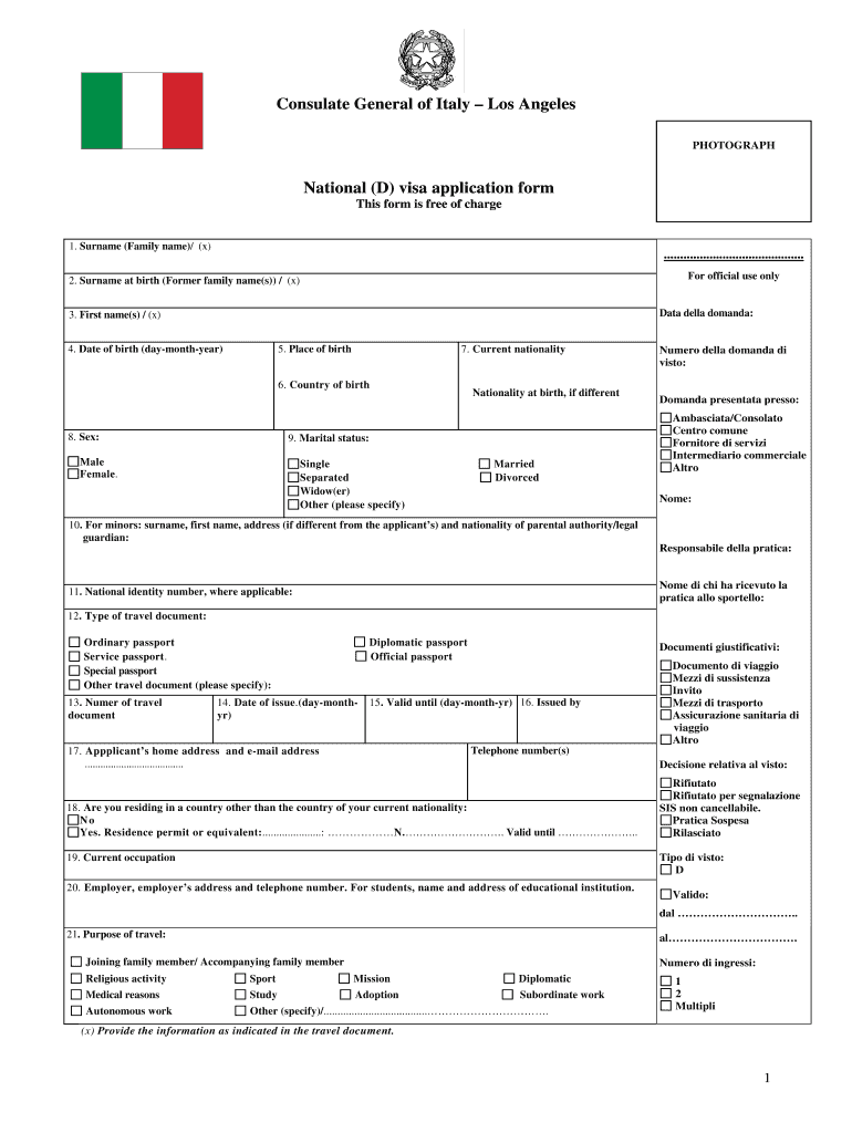 italian passport application