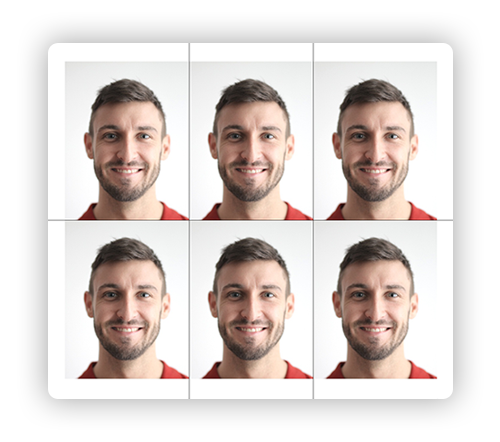 italian passport size photo dimensions