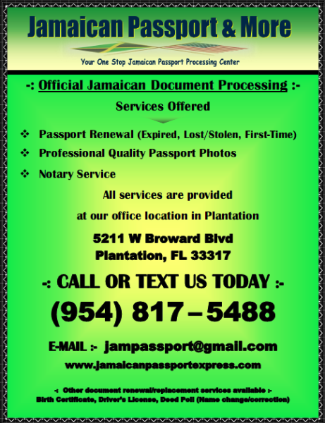 jamaica passport office miami