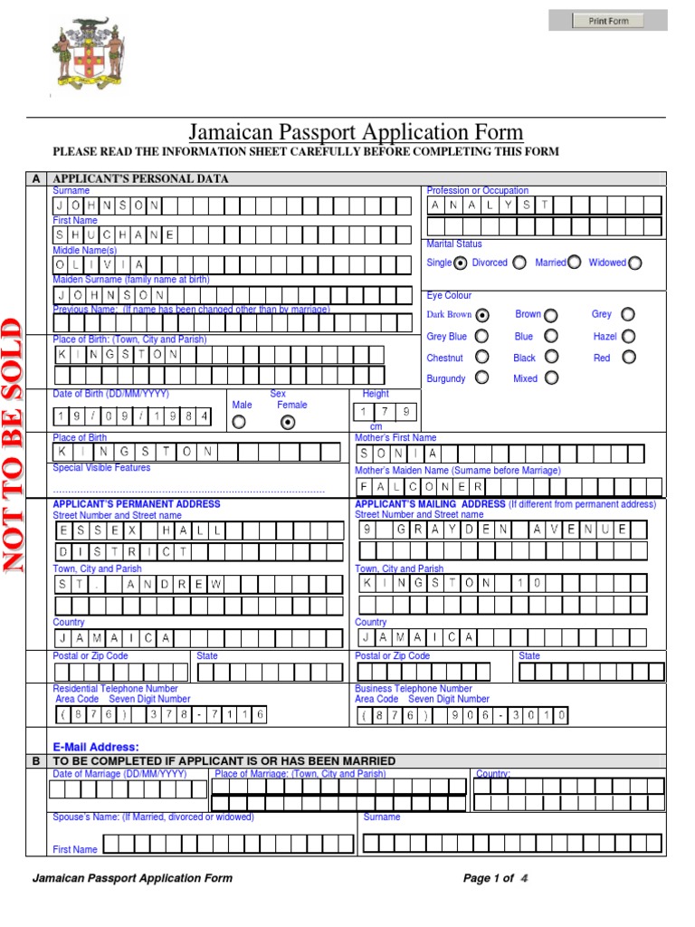 jamaica passport office