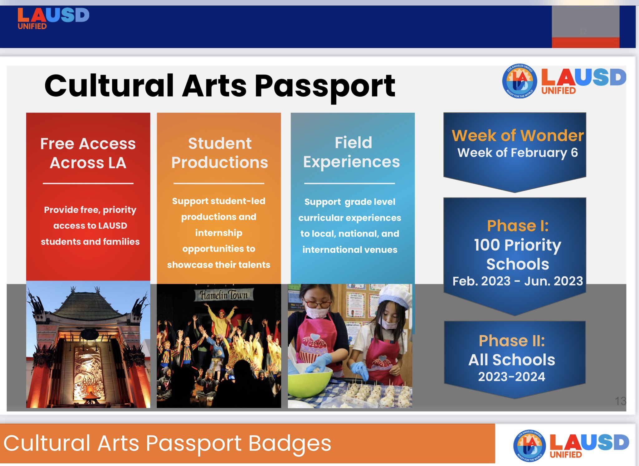 lausd cultural arts passport